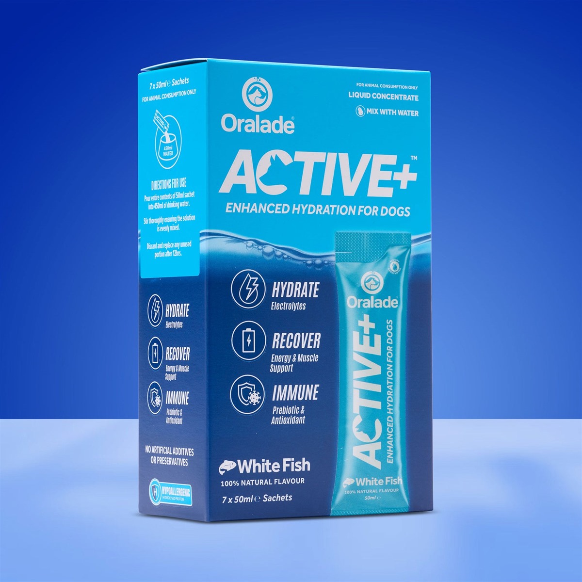 Oralade Active+ White Fish liquid concentrate 7 x 50 ml