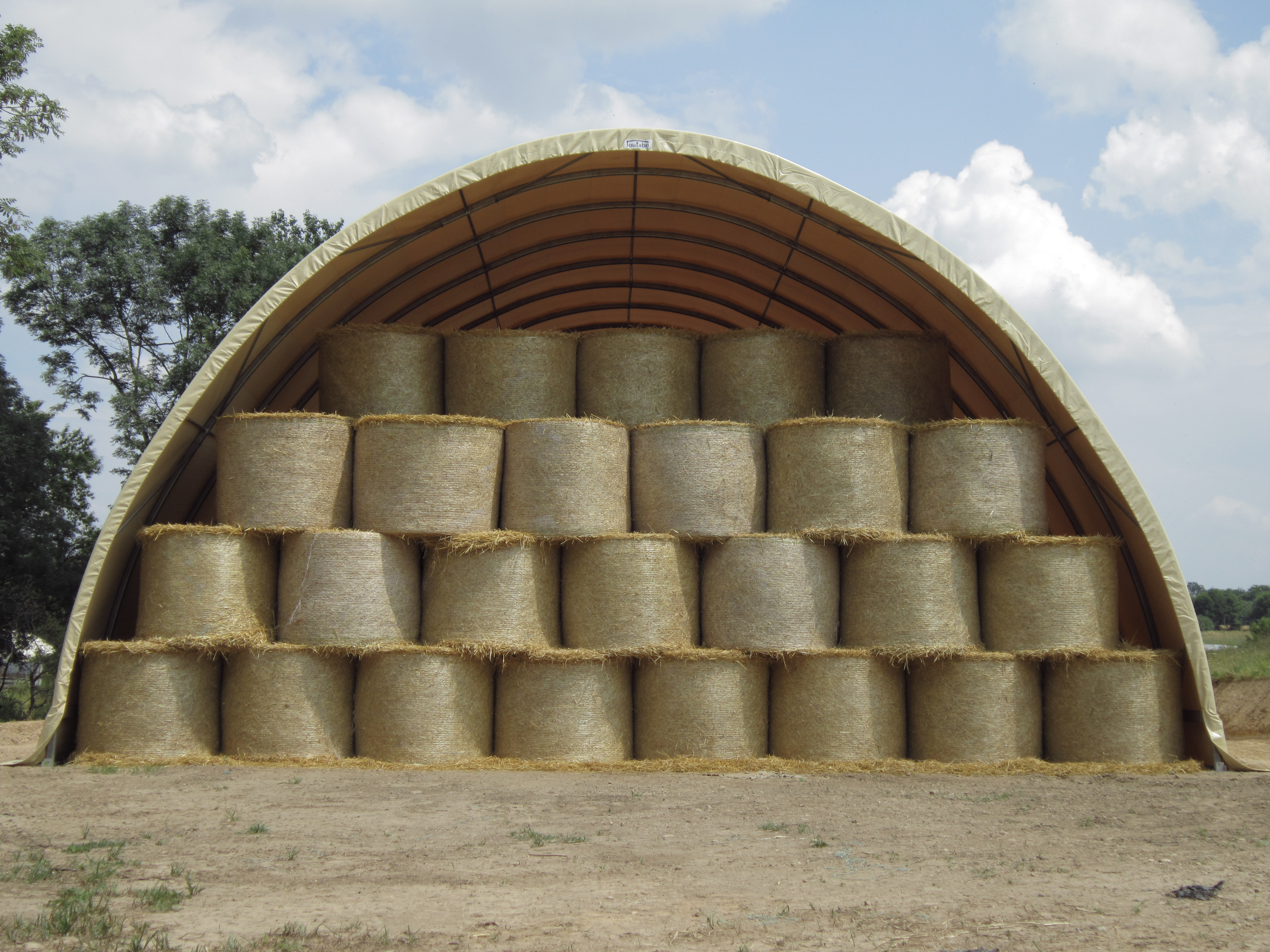 Hay bale storage